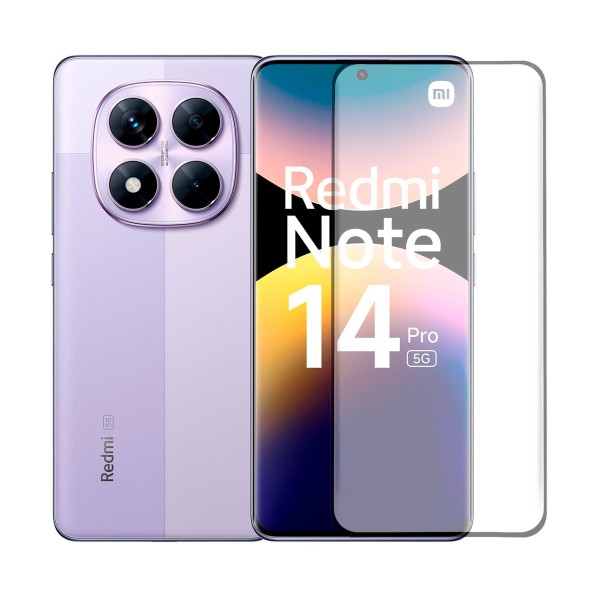 Jc protector de pantalla full glue / xiaomi redmi note 14 pro 5g